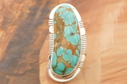 Genuine Sierra Nevada Turquoise Sterling Silver Ring